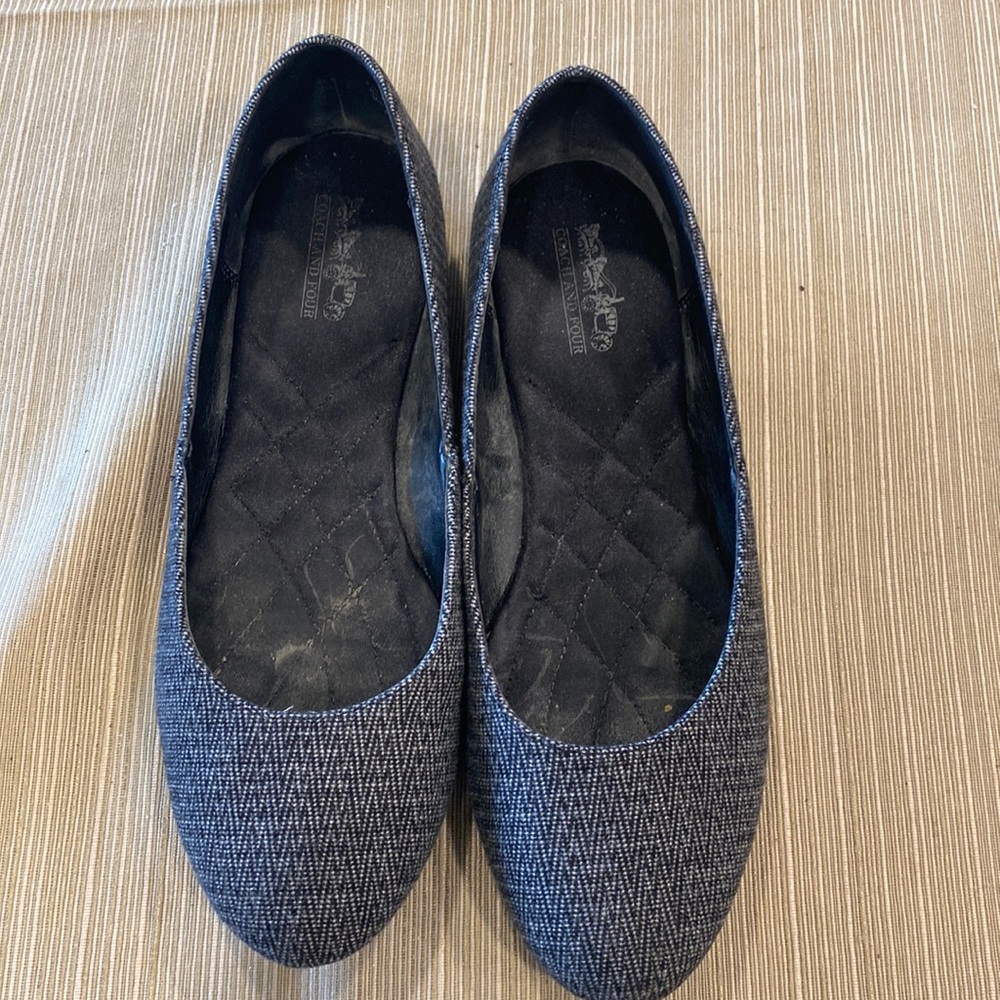 Gray slip on shoe